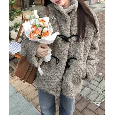 ミニミニストア(miniministore)のボアジャケット トグルボタンボアコート冬