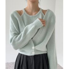 ニットトップス レディース 2点セット