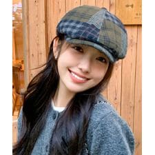 ミニミニストア(miniministore)のベレー帽 レディース チェック柄 春秋冬