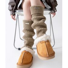 折り返しレッグウォーマー レディース靴下