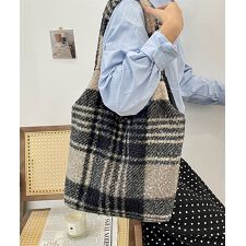 ボアトートバッグ A4 大容量 ふわふわ