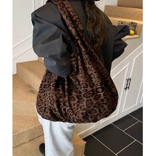 レオパードトートバッグ 大容量バッグ軽い