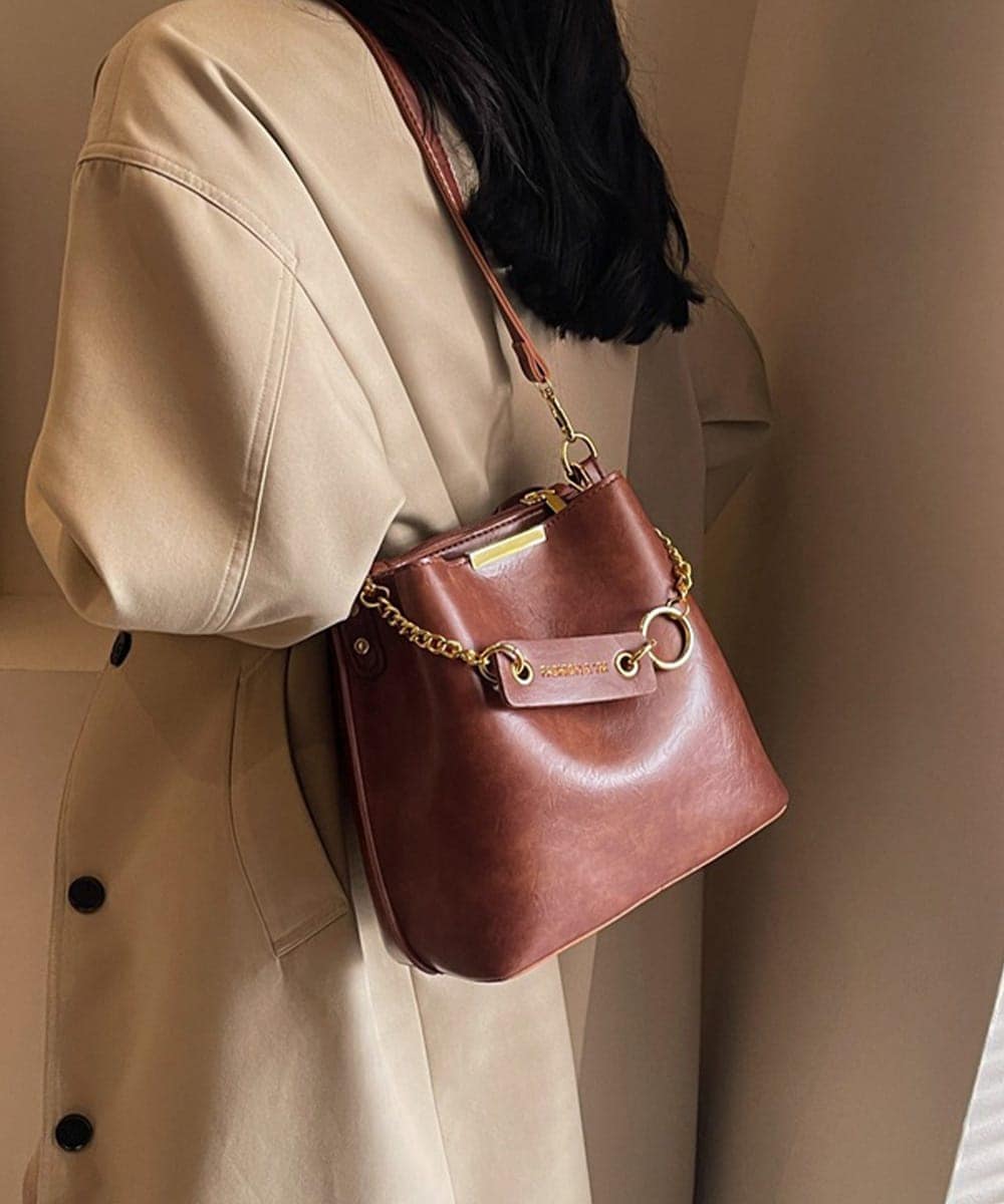 フリンジショルダーバッグスエード調バッグ | ミニミニストア