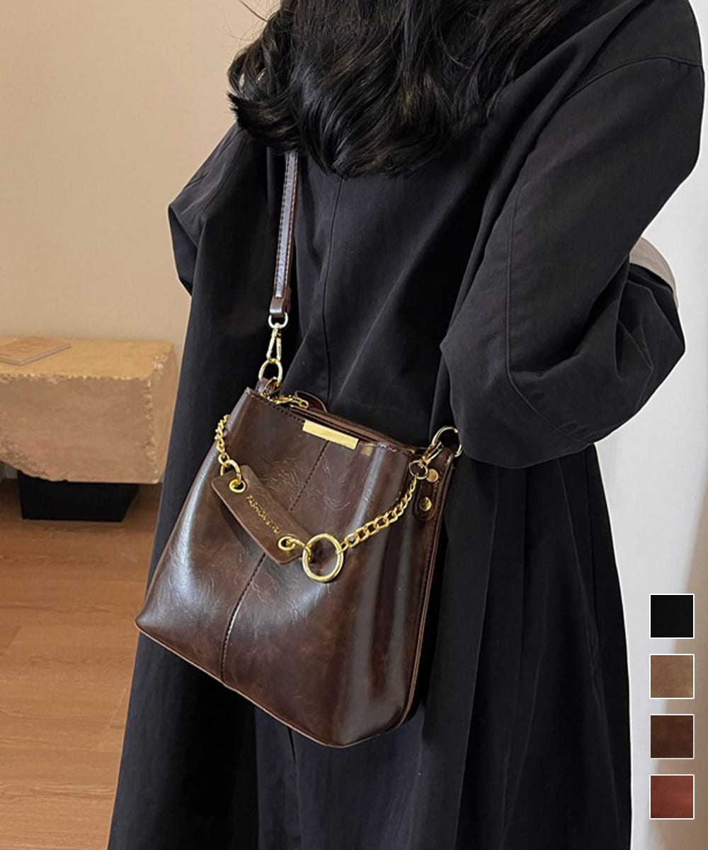 フリンジショルダーバッグスエード調バッグ | ミニミニストア