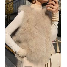 ミニミニストア(miniministore)のフェイクファーベスト ふわふわファージレ