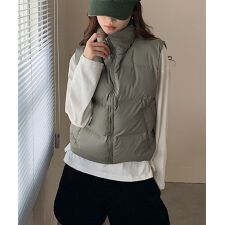 ミニミニストア(miniministore)のダウンベスト ジップアップパデッドベスト