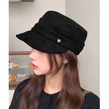 ミニミニストア(miniministore)のワンポイントキャスケット スエード調帽子