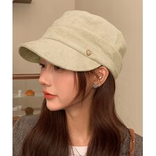 ミニミニストア(miniministore)のワンポイントキャスケット スエード調帽子