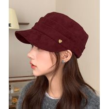 ミニミニストア(miniministore)のワンポイントキャスケット スエード調帽子