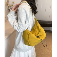 ショルダーバッグ ナイロン 無地 軽量