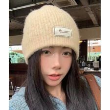 ロゴニット帽子レディース ニットキャップ