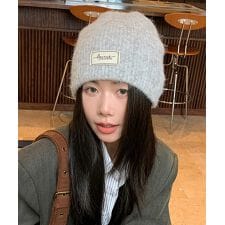 ロゴニット帽子レディース ニットキャップ