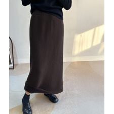 裏起毛ニットスカート 厚手タイトスカート
