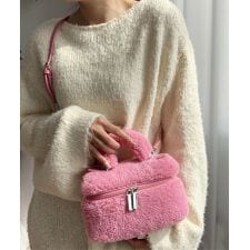 ボアショルダーバッグ もこもこミニバッグ