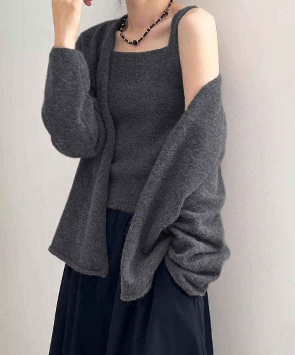 ニットアンサンブル着回しニット2点セット