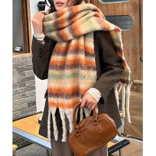 ボリュームマフラー大判 ふわふわマフラー