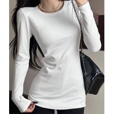 ロングTシャツ 重ね着フィットカットソー