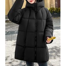 中綿ダウンコートフード付きダウンブルゾン