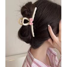 バンスクリップ リボン ヘアクリップ