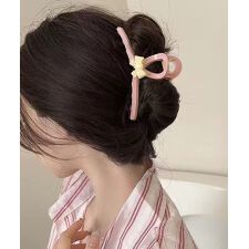 バンスクリップ リボン ヘアクリップ