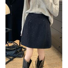 ミニスカート レディース キラキラ 秋冬