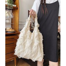 フリンジトートバッグ折りたたみエコバッグ