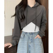 クロップド丈パーカー キャミソールセット