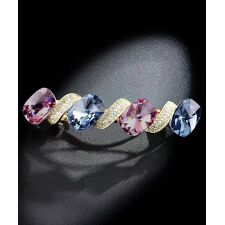 ラインストーンバレッタ 上品ヘアクリップ