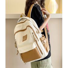 リュックサックバイカラーデイバッグ大容量