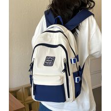 リュックサックバイカラーデイバッグ大容量