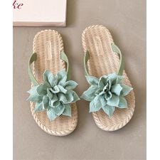 ビーチサンダル 花飾り トングサンダル