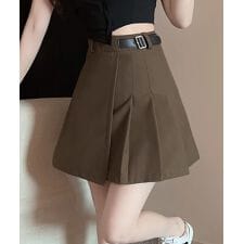 プリーツミニスカート ハイウエスト韓国風