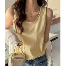 無地タンクトップレディース重ね着インナー