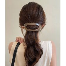 オーバルヘアクリップ 大きめヘアクリップ