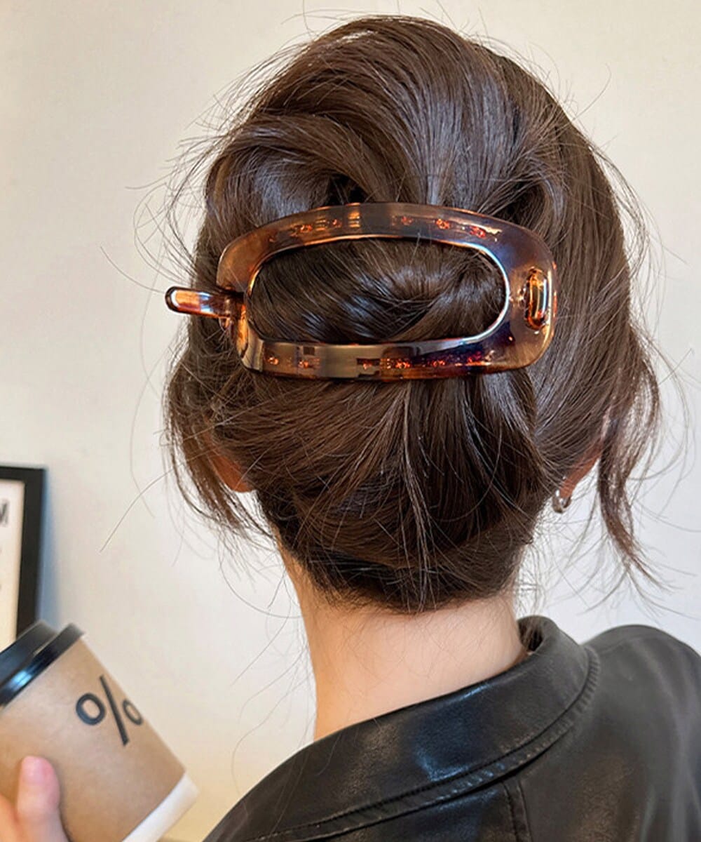 レディース バレッタ・ヘアクリップ (茶色・ブラウン系) の一覧