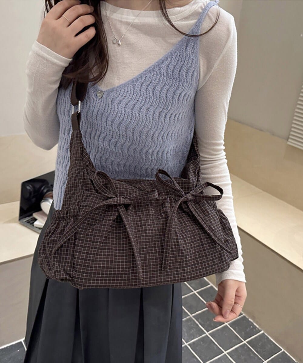 軽いチェック柄ショルダーバッグレディース | ミニミニストア