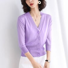 ニットカーディガン サマーカーディガン レディース