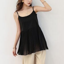 プリーツドッキングキャミソール　キャミソール インナー レディース