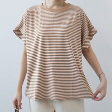 フレンチスリーブTシャツ ボーダーTシャツ Tシャツ カットソー | ドゥーベル(Doux Belle)
