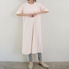 半袖カットソーロングワンピース ワンピース ロングワンピース レディース