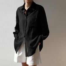 シアーロング丈シャツ