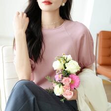 7分袖パフスリーブブラウス