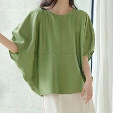 モモンガ風5分袖カットソー