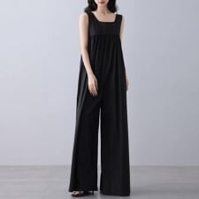 ノースリーブ&ワイドパンツオールインワン