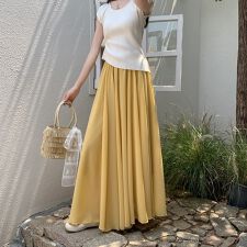 Aラインフレアロングスカート