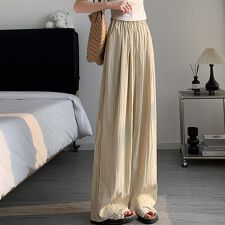 ウエストゴム仕様ワイドパンツ