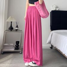 ウエストゴム仕様ワイドパンツ