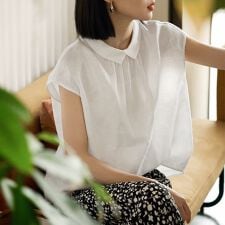 2WAYフレンチ袖ブラウス