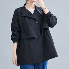 ケープ風デザイントレンチコート