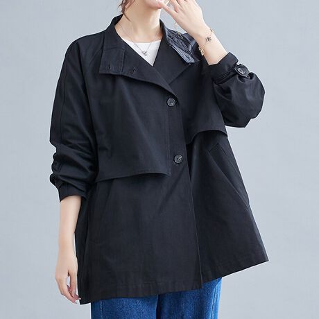 P[v̐؂ւۓIȁANVJȃg`R[gBnClbNdlŎ񌳂܂łhAX^CbVȈۂɎdオ܂Btg̓_u{^ŁAƊƑ݊𗼗Bɂ̓{^t̃^u{Aו܂ł̂fUCłBobNX^C̊Aǂ̊pxfdオBƂ\ŁAtHƃfBe[܂BpcɂXJ[gɂ킹₷AIIt킸􂷂ꖇłBJ[ubN/uE/Li̐F͕BQƂBTCY:P(cm)yMz72cm/g61cm/75cmyLz73cm/g63cm/76cmyLL/XLz74cm/g65cm/77cmH̊֌WAe̐ӏ(u)y}3cmzx͌덷̋e͈͂ƂĒĂ܂Bfރ|GXe100%nӂLkȂȂnȂYChinafg165cmipTCYMjGߏt/H